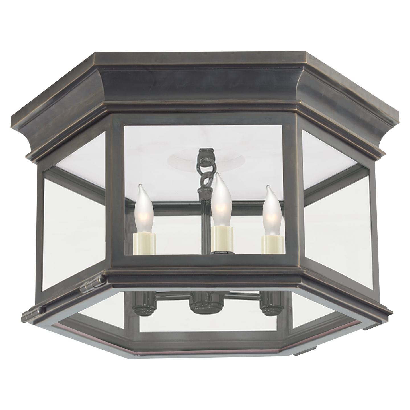 Club Large Hexagonal Flush Mount