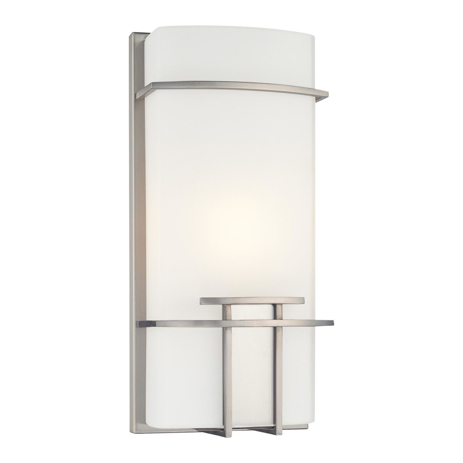 LED Brushed Nickel Wall Sconce