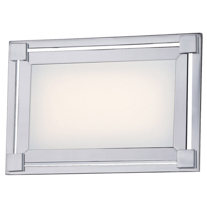 Framed Chrome Vanity Light