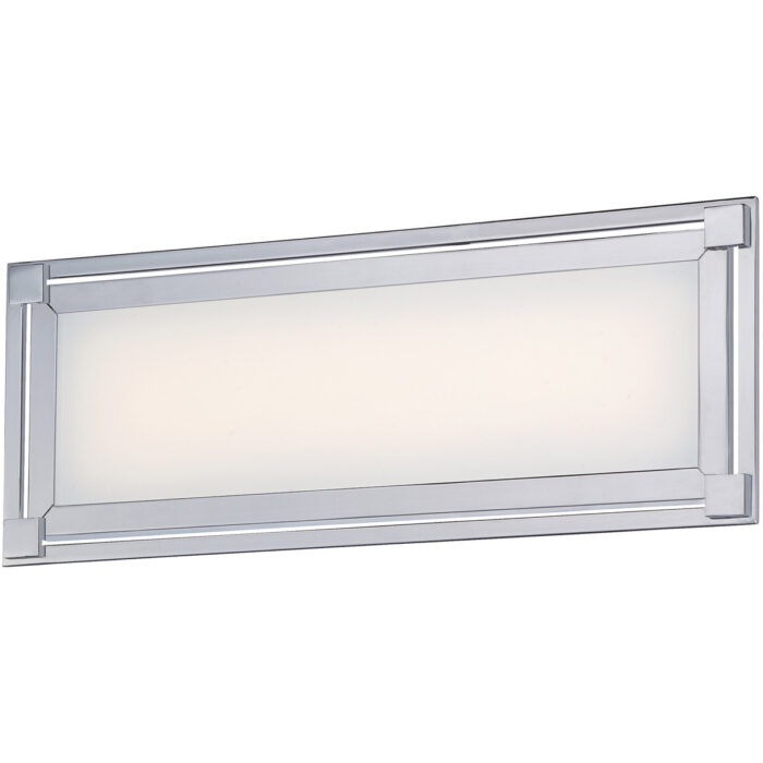 Framed Chrome Vanity Light
