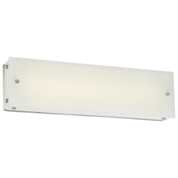Button Brushed Nickel Vanity Light