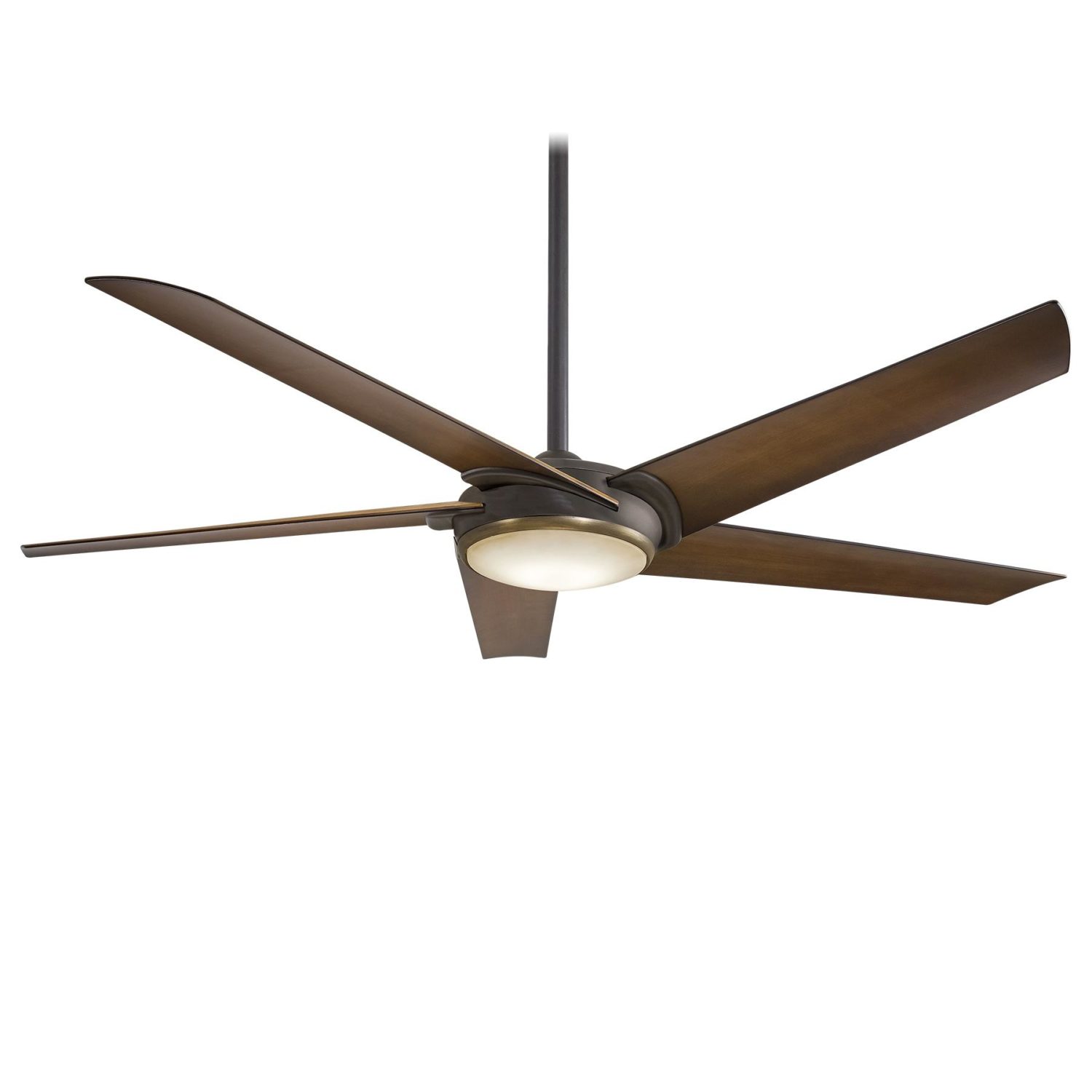 Raptor Oil Rubbed Bronze/Antique Brass Ceiling Fan w/ Toned Tobacco Blades