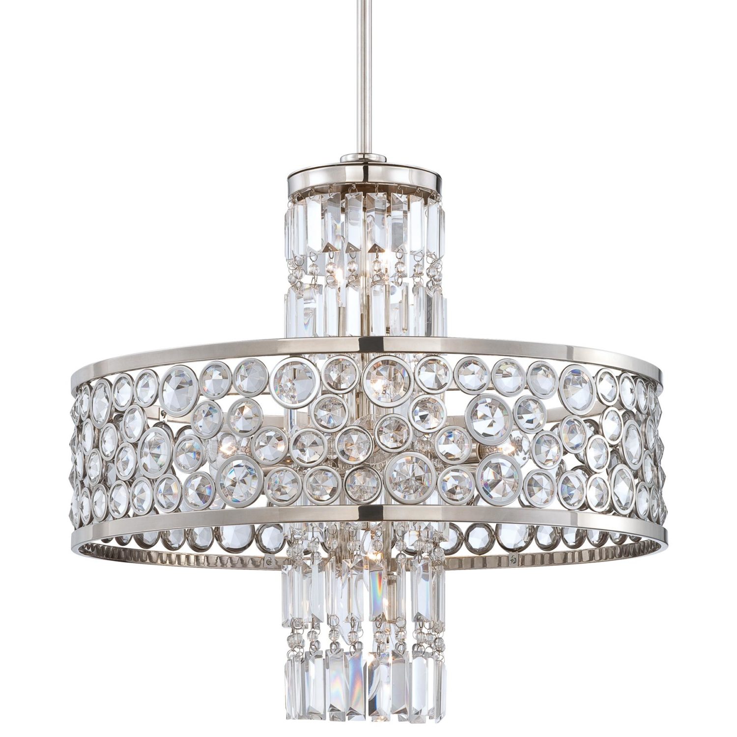 Magique Polished Nickel 13 Light Chandelier