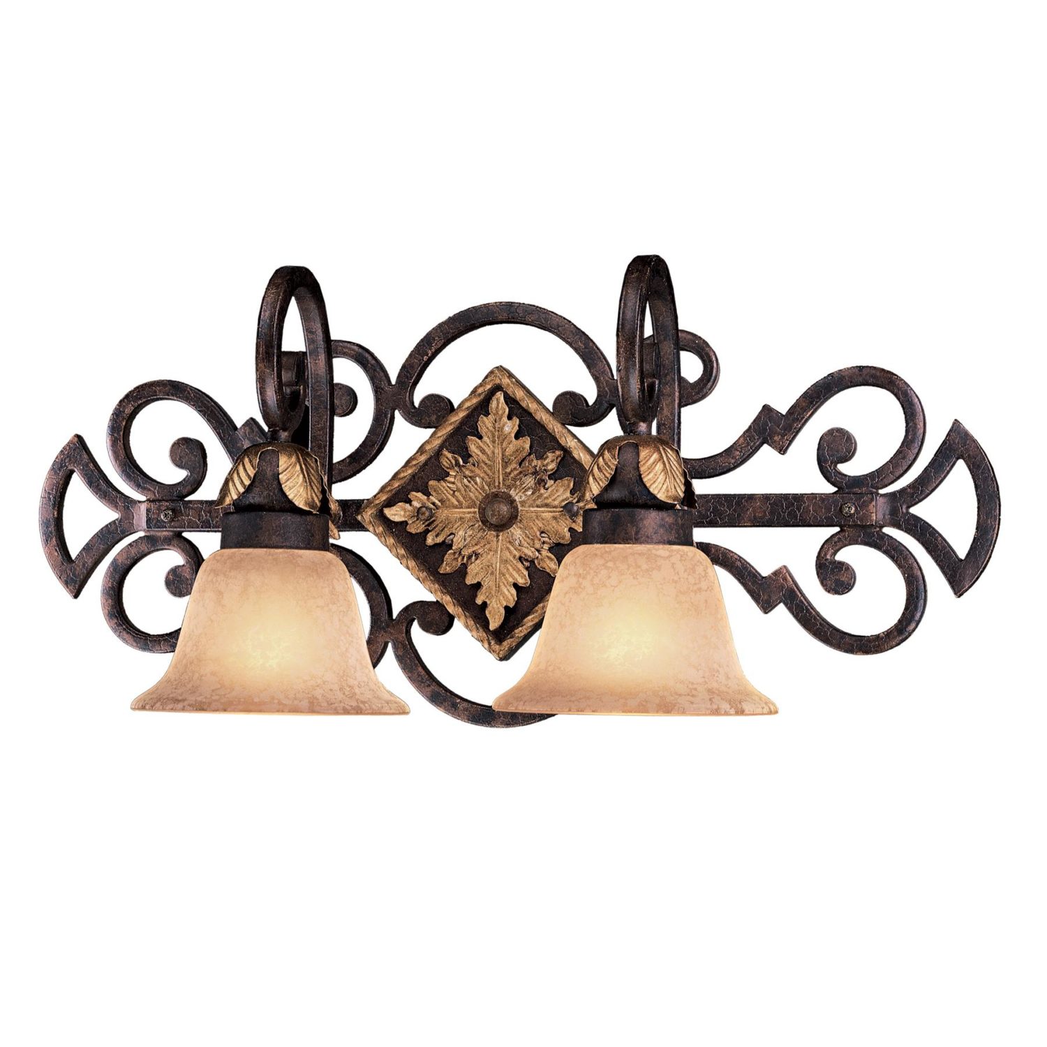 Zaragoza Golden Bronze 2 Light Bath