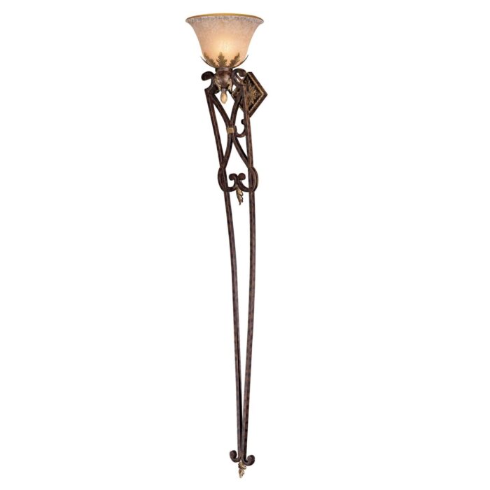 Zaragoza Golden Bronze 1 Light Wall Torchiere