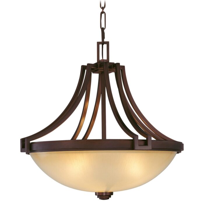 Underscore Cimarron Bronze 3 Light Bowl Pendant