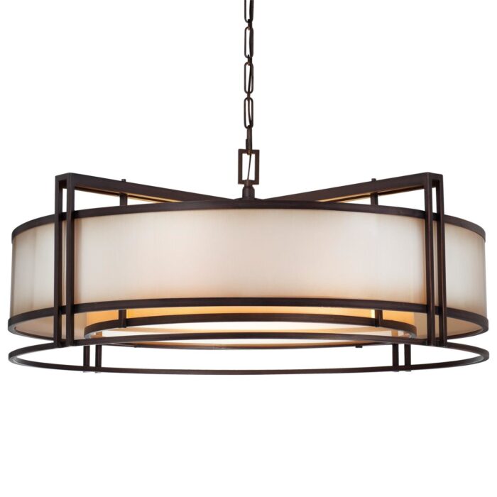 Underscore Cimarron Bronze 5 Light Drum Pendant